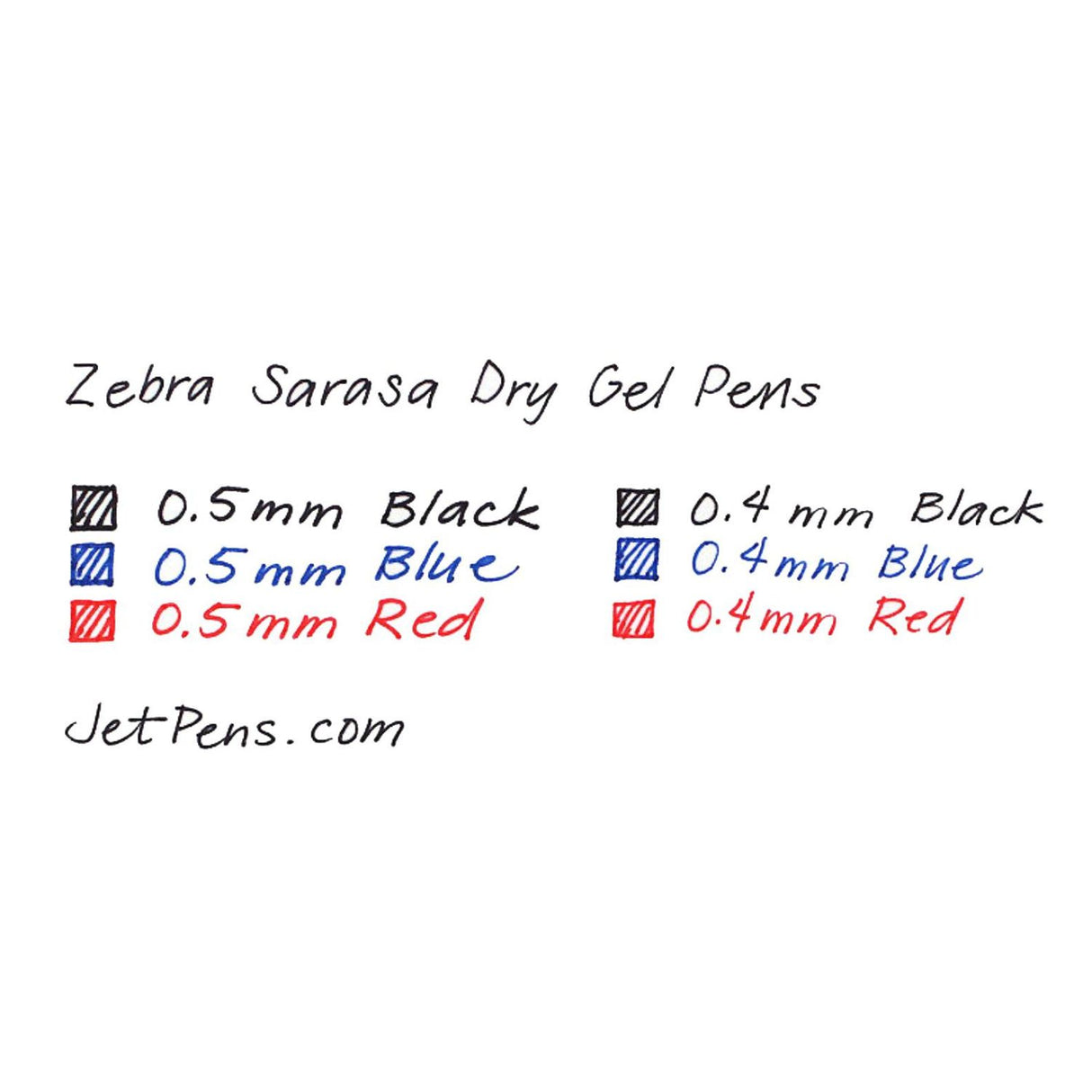 Zebra Sarasa Dry - Repuesto Lápiz Gel RJLV4 Punta 04