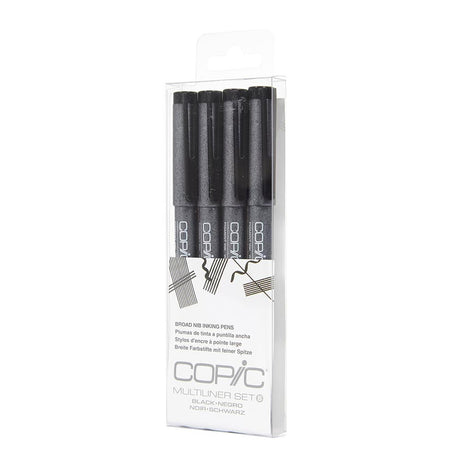 Copic-Multiliner-Set-4-Tiralineas-Negro-Punta-Ancha