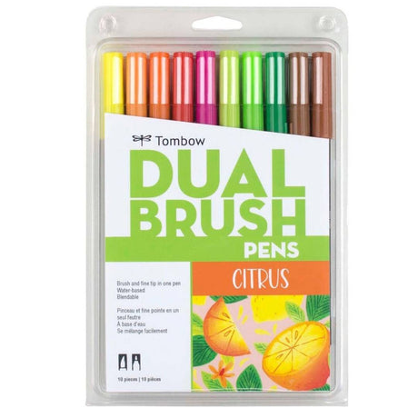 Marcadores-Tombow-Dual-Brush-Set-10-Citrus