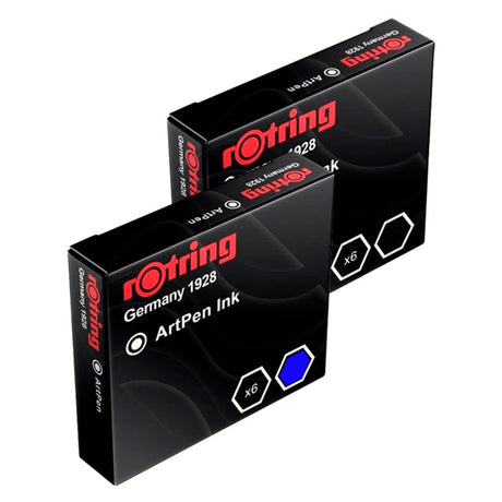 Rotring-Art-Pen-Ink-Pack-6-Recarga-de-Tinta