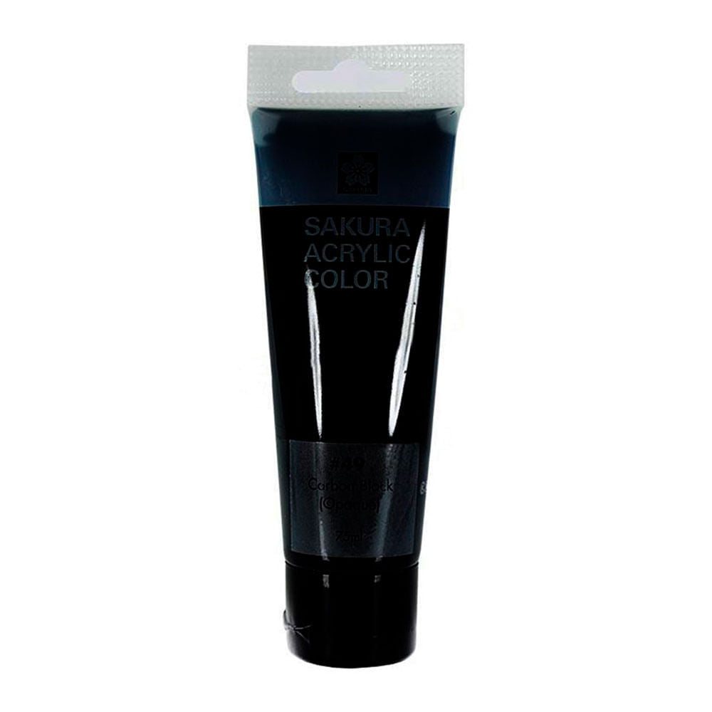 Sakura-Acrylic-Pintura-Acrilica-Tubos-75-ml-Negro-Carbon