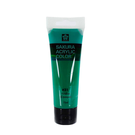 Sakura-Acrylic-Pintura-Acrilica-Tubos-75-ml-Verde-Viridian