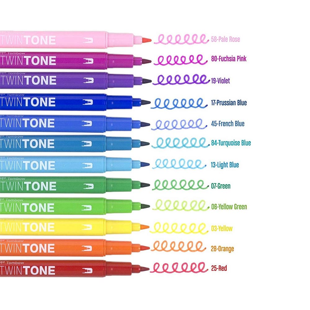 Tombow-TwinTone-Set-12-Marcadores-Rainbow-2