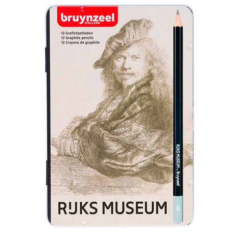 bruynzeel-rijks-museum-set-12-lapices-grafito-2H-a-9B