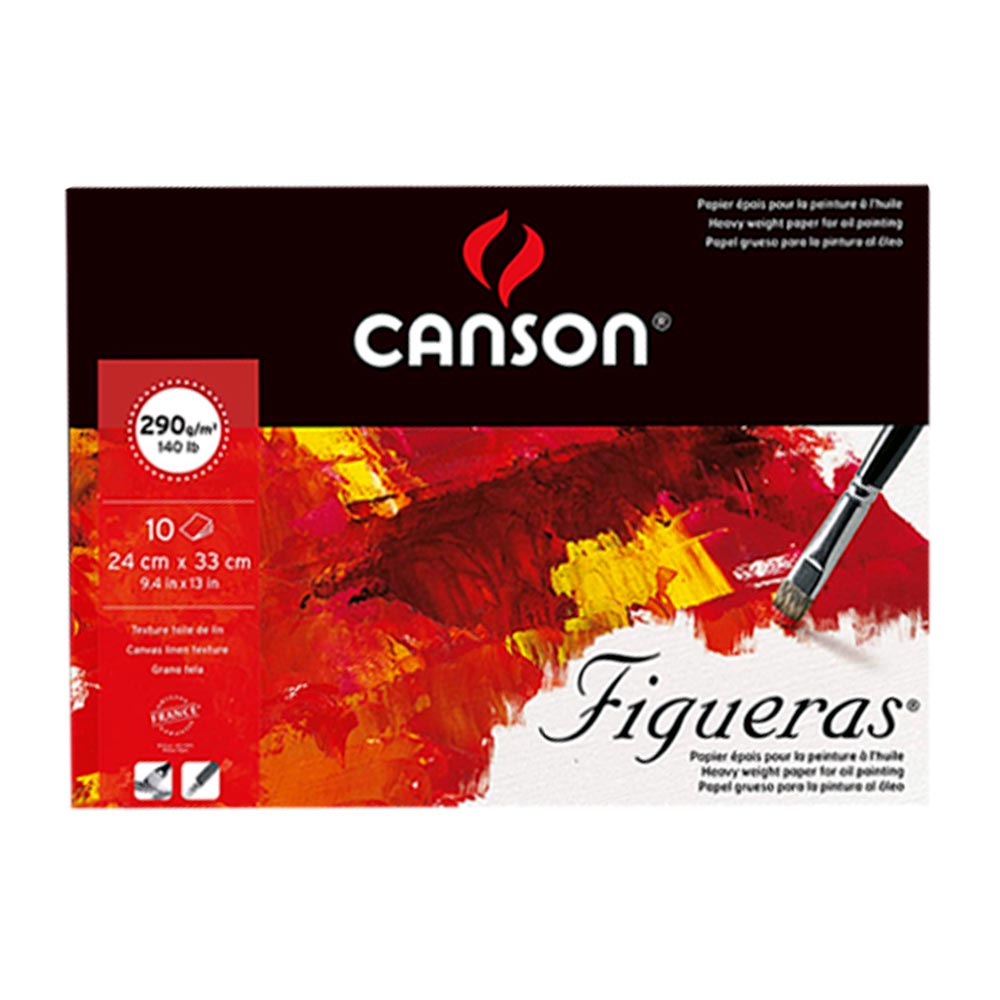 Canson Figueras - Block para Óleo 10 Hojas, 290 g/m2