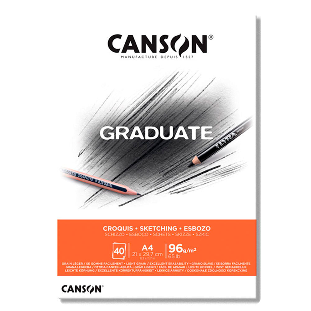 Canson Graduate - Block Croquis 40 hojas 96 g/m2
