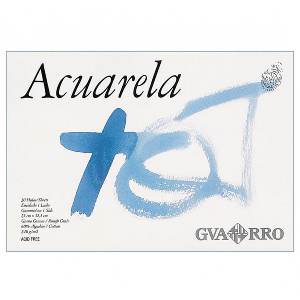 Canson Guarro - Block Acuarela Grano Grueso 23 x 32,5 cm 20 hojas