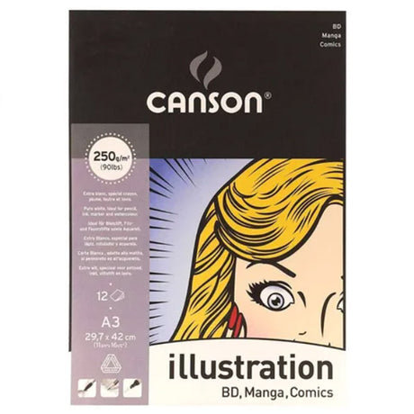 canson-illustration-pad-manga-comics-250-g-m2-12-hojas-A3-29-7-x-42-cm