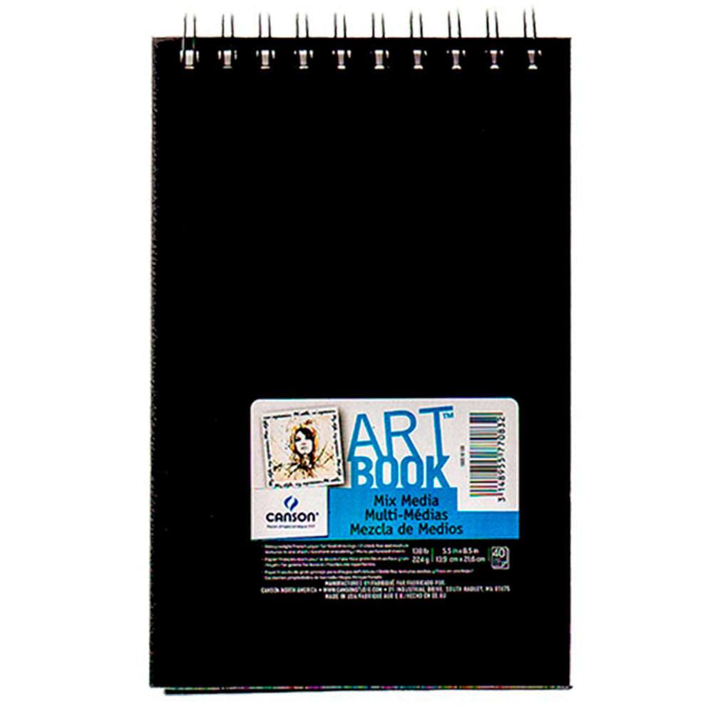 Canson Art Book - Libreta Mix Media 13,9 x 21,6 cm 40 Hojas