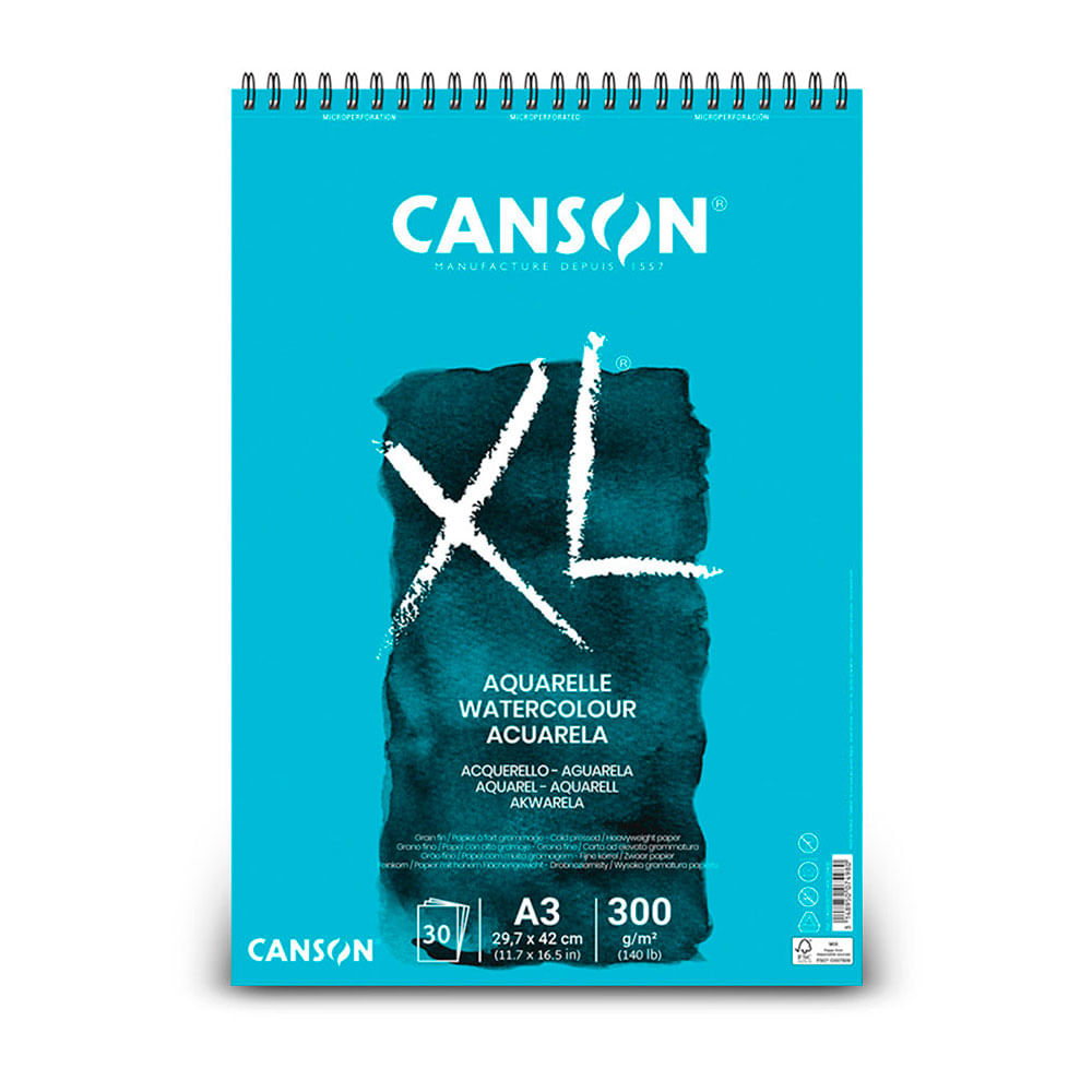 Carnet aquarelle Canson A3 - Papier aquarelle - Creavea