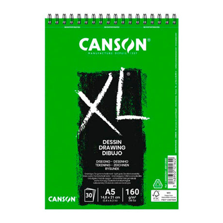 canson-xl-croquera-dibujo-dessin-160-g-m2-30-hojas-A5-14-8-x-21-cm