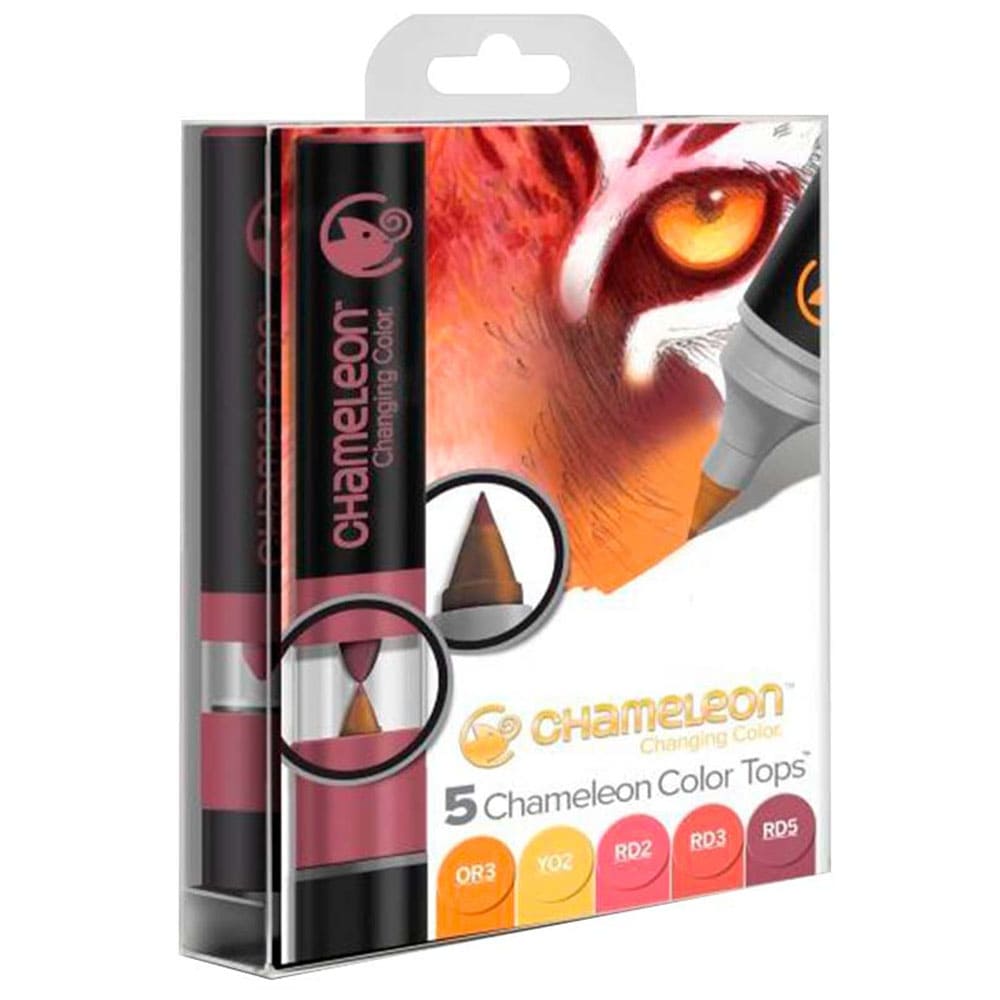 Chameleon Color Tops Set 5 Marcadores Cálidos - DibuChile – Dibu Chile