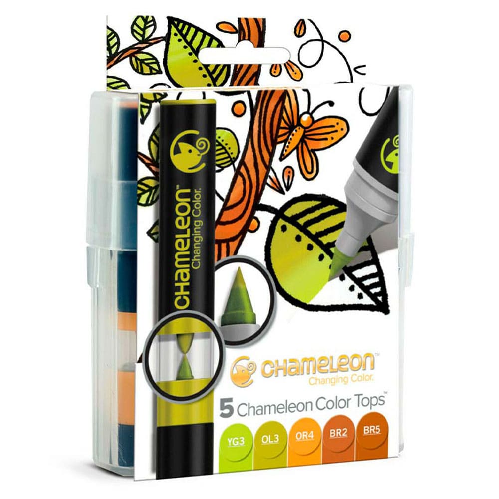 Chameleon Color Tops Set 5 Marcadores Tierra - DibuChile – Dibu Chile