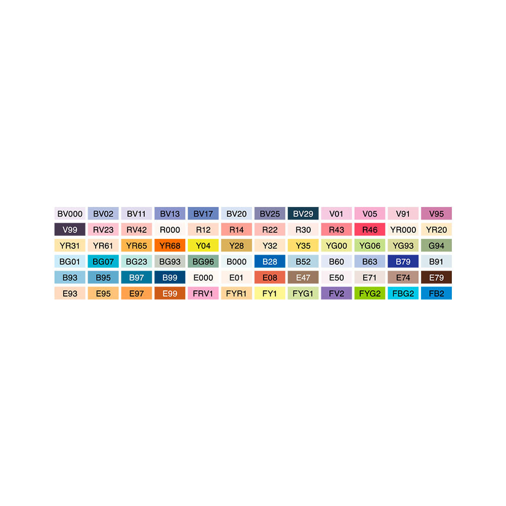 Copic Sketch Set 72 Marcadores Colores D - DibuChile – Dibu Chile