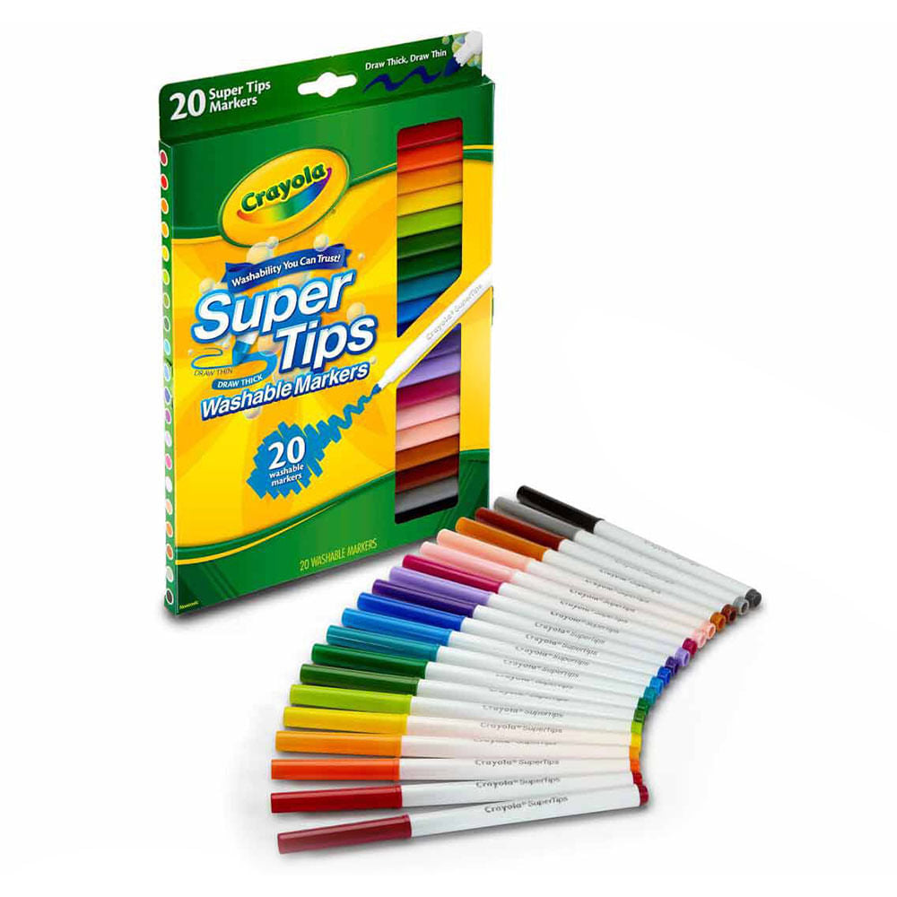 Estuche Rotuladores Lavables Punta Fina CRAYOLA 12 unidades –