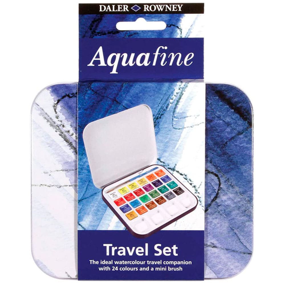 Daler Rowney Aquafine - Set 24 Acuarelas Travel