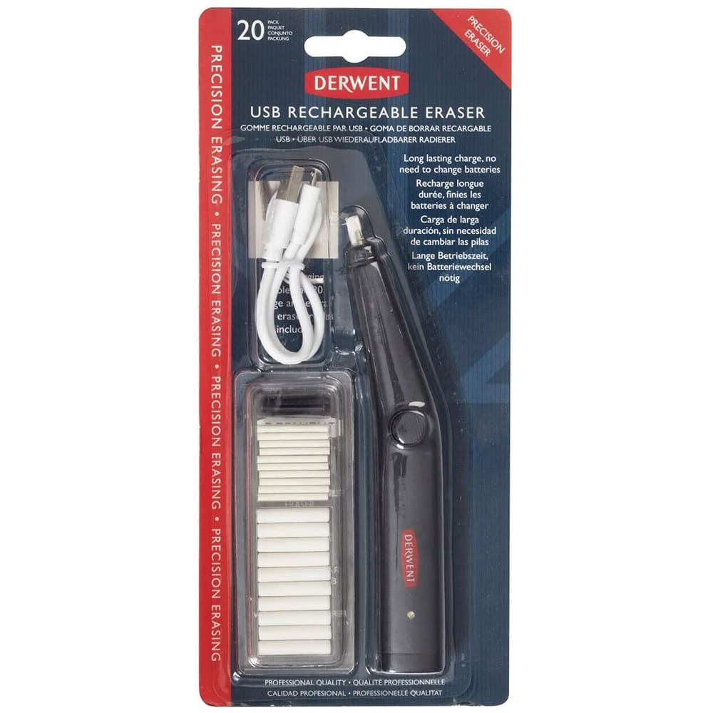 Derwent - Goma Eléctrica USB Incluye Repuestos