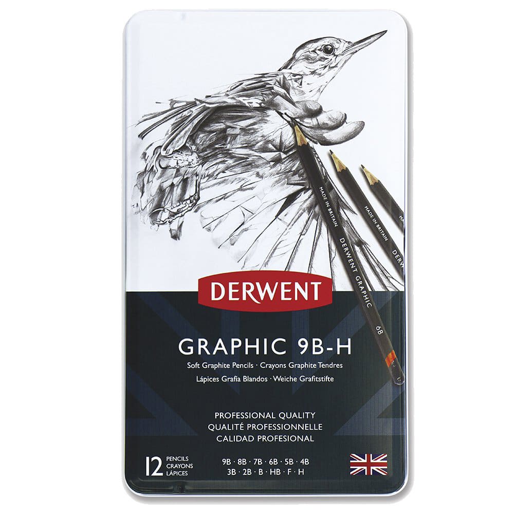 Derwent - Set 12 Lápices Grafito Blandos