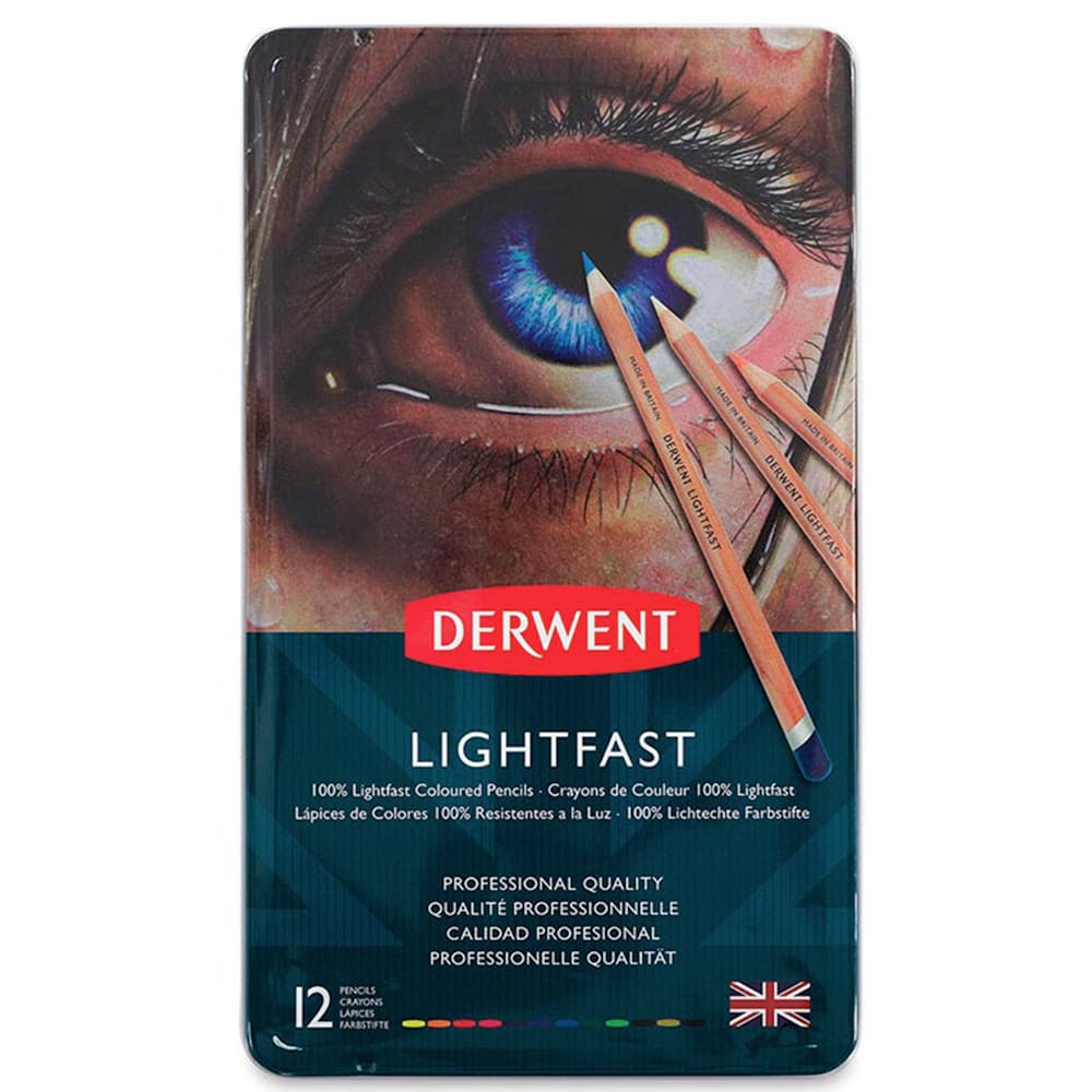Derwent Lightfast - Set 12 Lápices de Colores