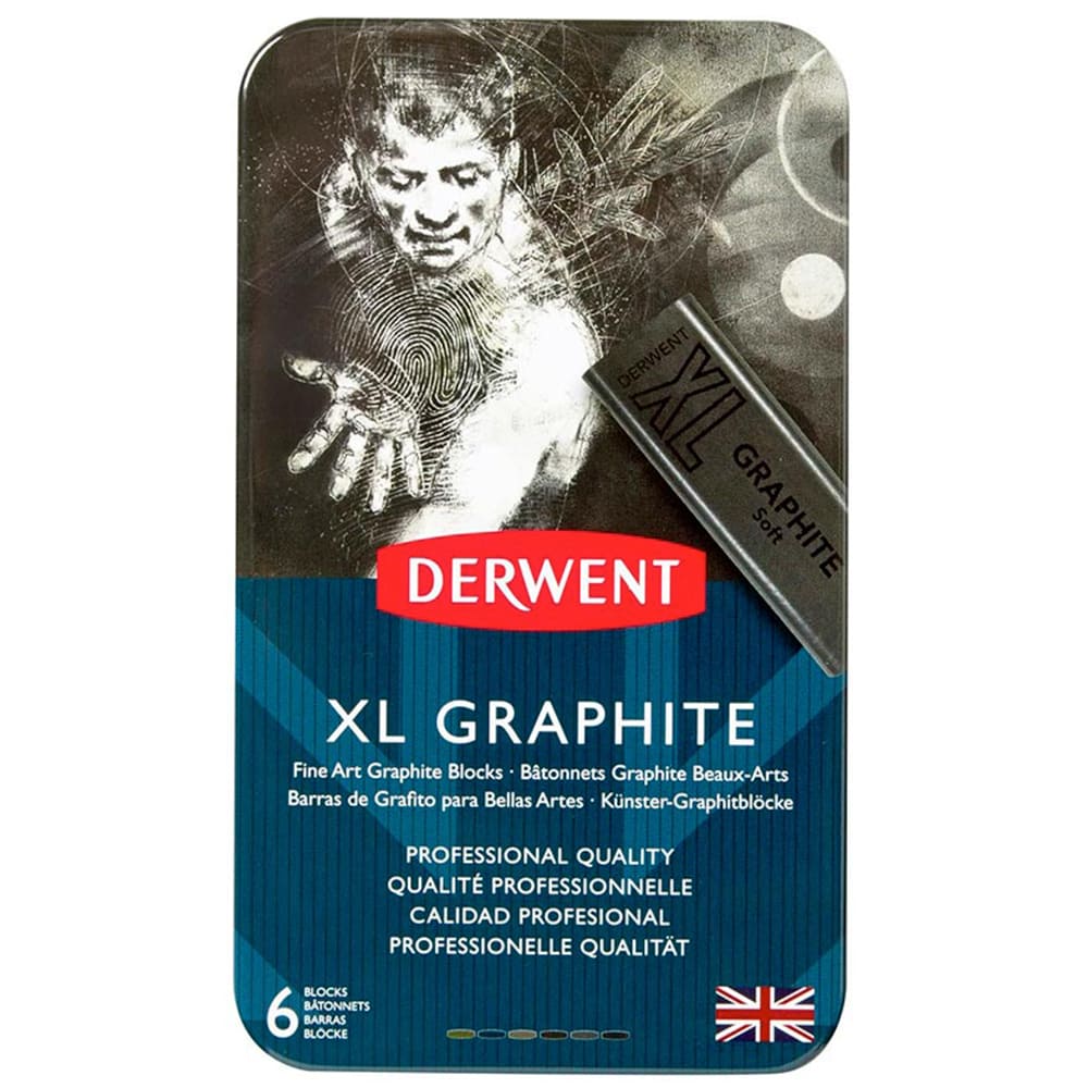 Derwent XL Graphite - Set 6 Barras de Grafito Colores