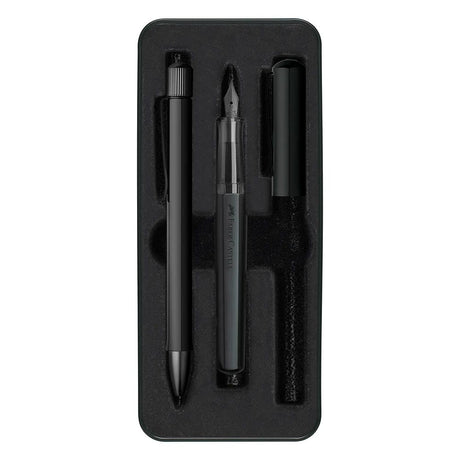 faber-castell-hexo-kit-pluma-m-boligrafo-xb-matte-black