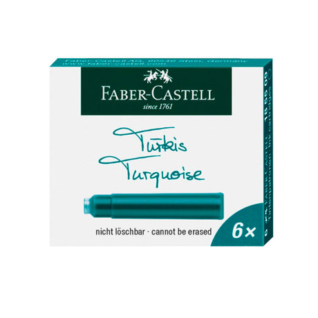 faber-castell-pack-6-recargas-de-tinta-standard-turquesa