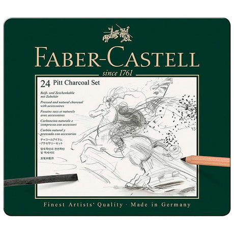 faber-castell-pitt-charcoal-kit-carboncillo-24-piezas