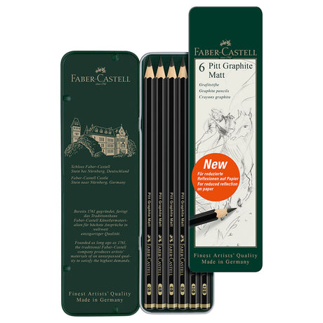 faber-castell-pitt-set-6-lapices-grafito-graphite-matt