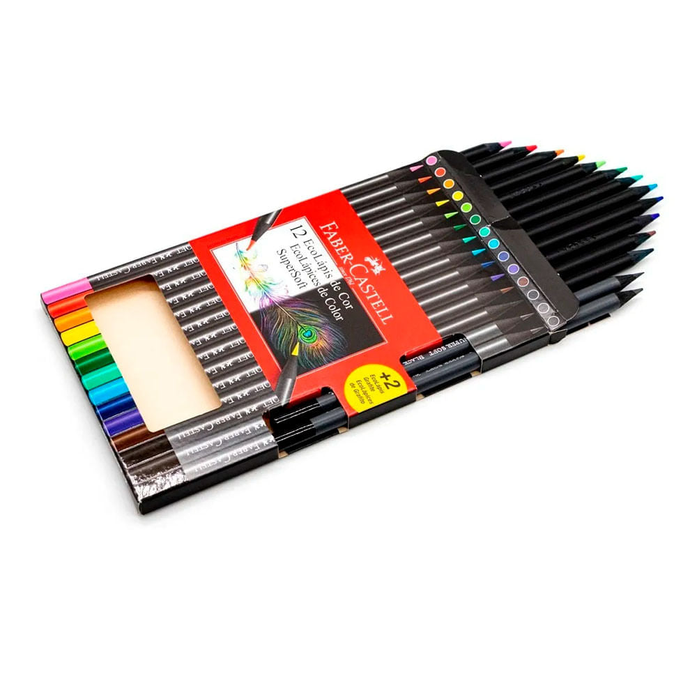 Set 12 Lápices de Colores Faber Castell Super Soft – Dibu Chile