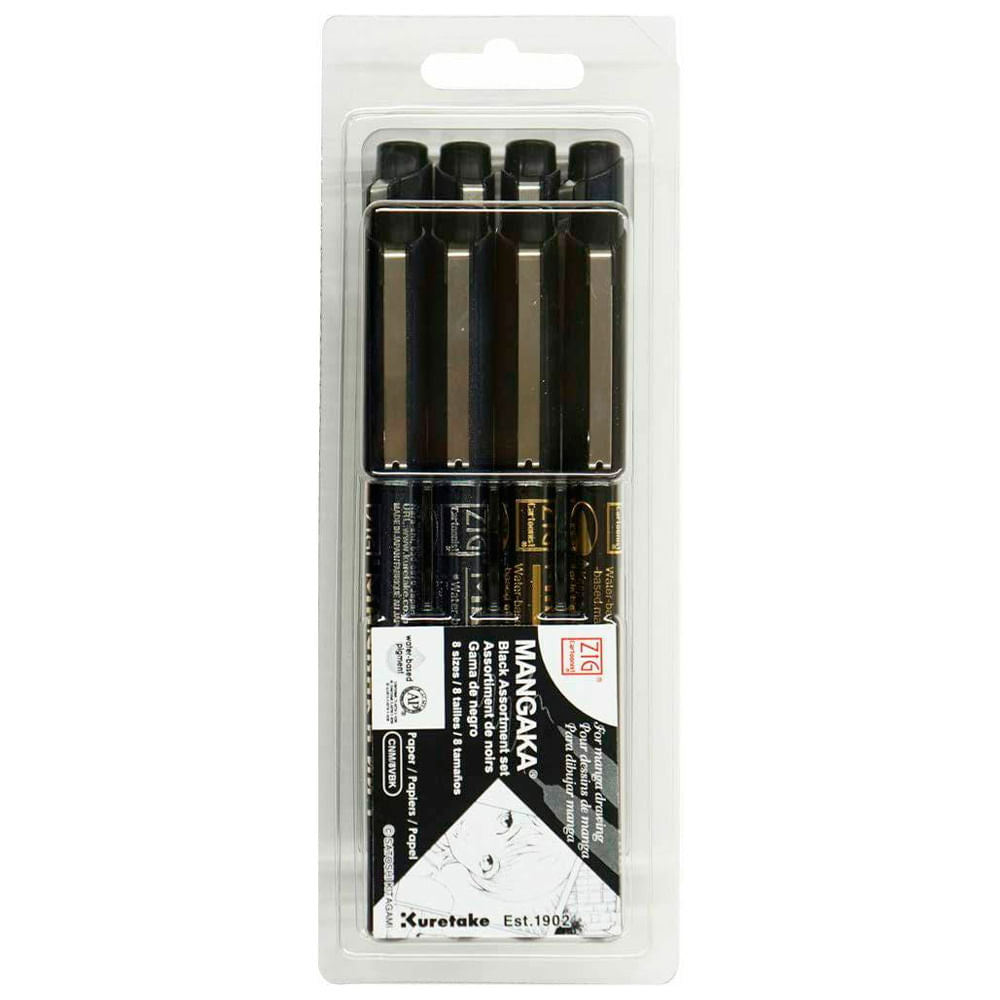 kuretake-mangaka-set-8-tiralineas