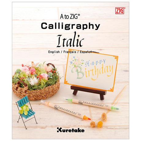 kuretake-revista-de-caligrafia-a-to-zig-calligraphy-italic