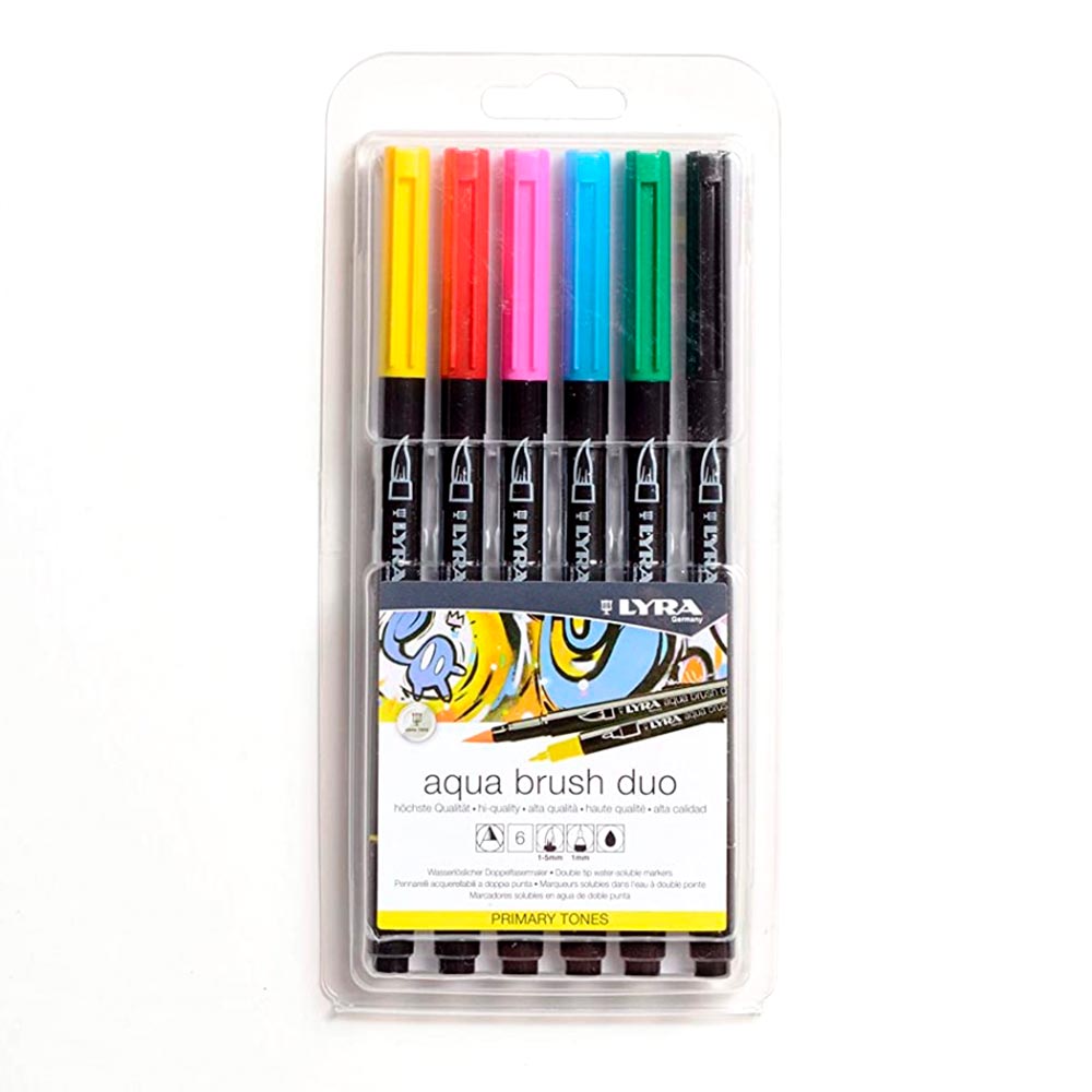 Lyra Aqua Brush Duo Set 6 Marcadores de Colores Piel – Chile Lyra Aqua Brush Duo Set 6 Marcadores de Colores Piel – Chile