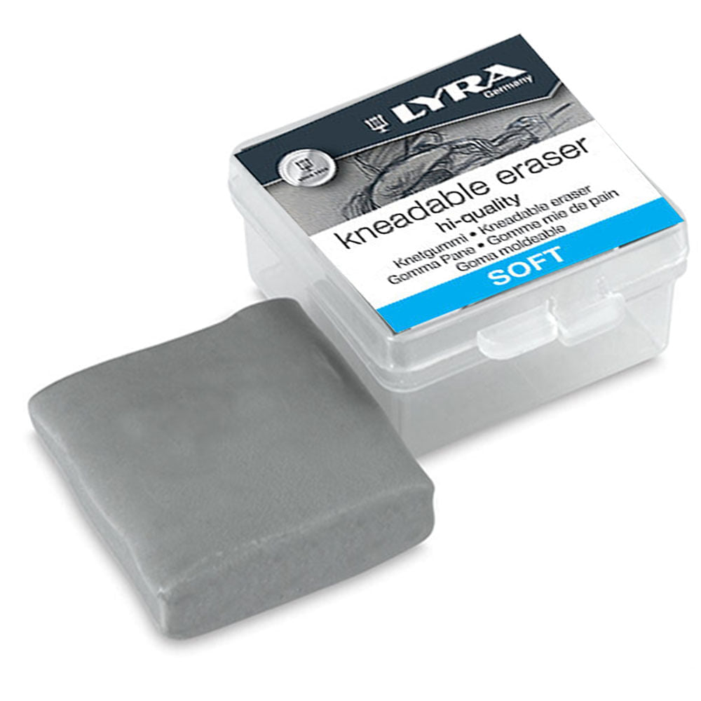 Goma moldeable gris para artistas en estuche