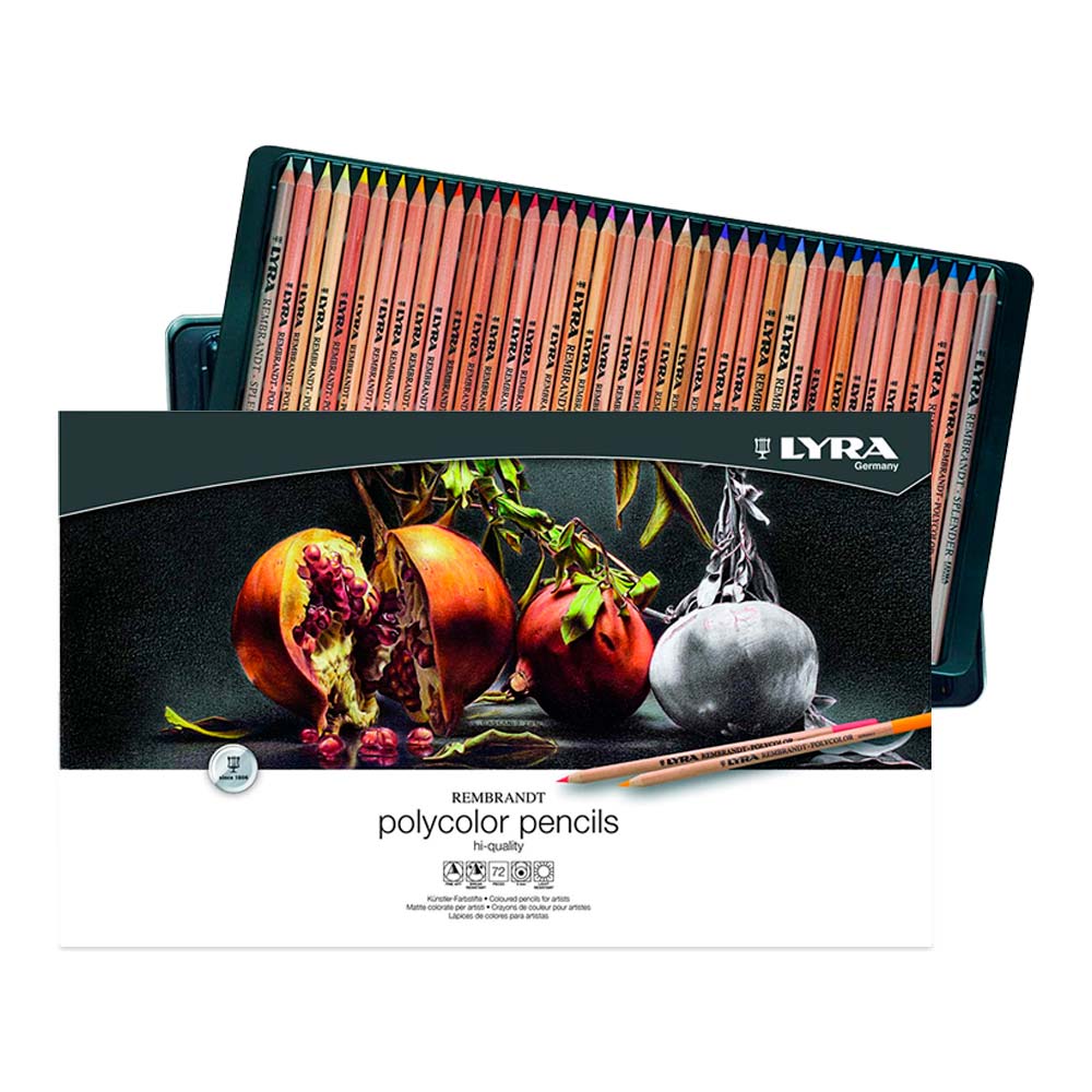 Set de 72 Lápices de Colores Lyra Rembrandt Polycolor – Dibu Chile
