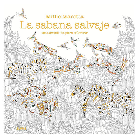 millie-marotta-libro-la-sabana-salvaje-una-aventura-para-colorear