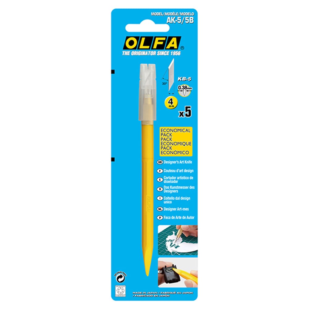 olfa-cuchillo-de-arte-angulo-30-amarillo-ak-5-5b
