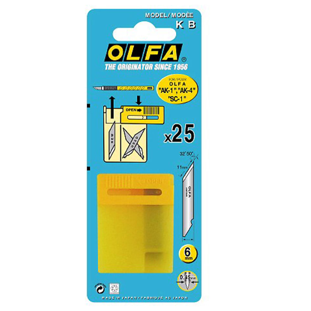 olfa-pack-25-repuesto-para-cuchillo-de-arte-ak-1-2