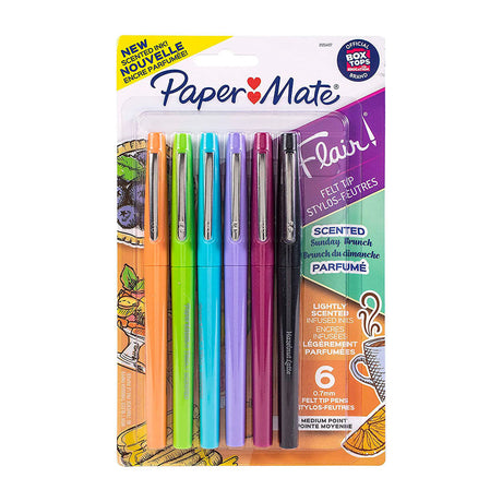 paper-mate-flair-set-6-tiralineas-con-olor-sunday-brunch