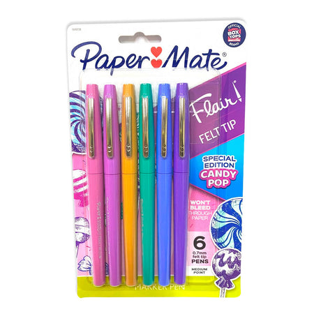 paper-mate-flair-set-6-tiralineas-punta-media-candy-pop