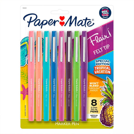 paper-mate-flair-set-8-tiralineas-punta-media-tropical-vacation