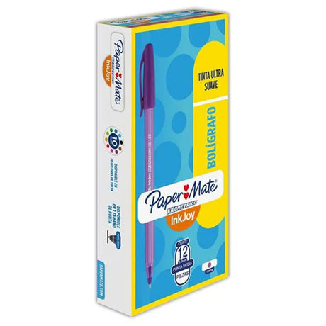 paper-mate-pack-12-boligrafos-kilometrico-100st-color-morado