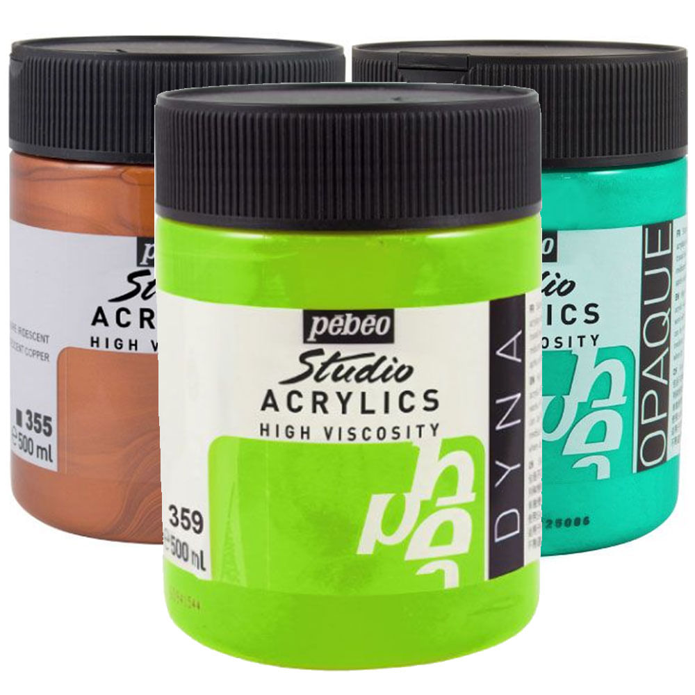 Pebeo Mezzo Di Colata Acrilico 500 Ml – Pronto All’Uso Per Fluid Painting Lucido - 5