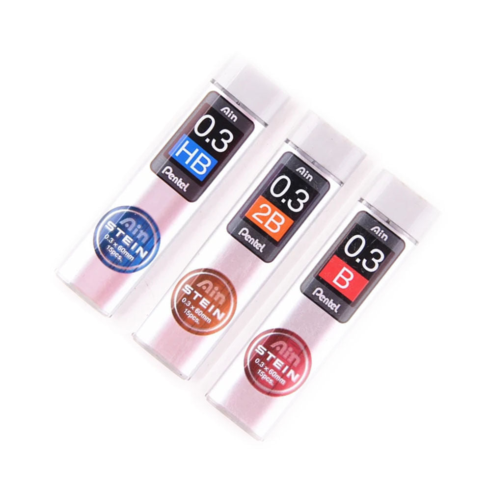 Pentel Ricariche di mine super ad alto polimero, 0,9 mm, 2B