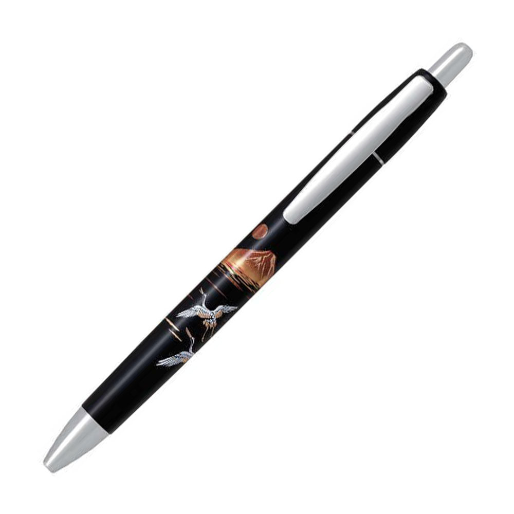pilot-boligrafo-diseno-japones-miyabi-07-mm-mt-fuji-rojo-y-grullas