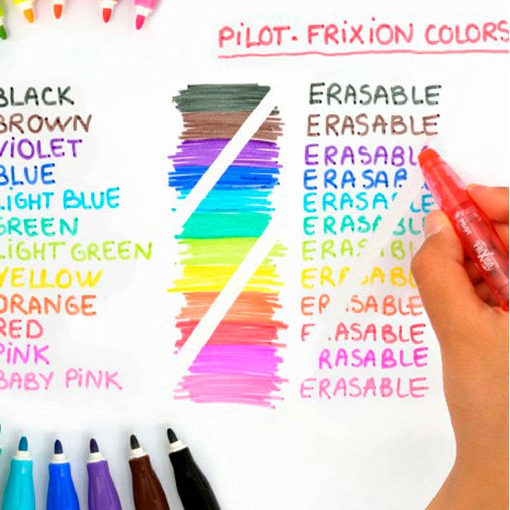 Pilot FriXion Colors, marcador borrable