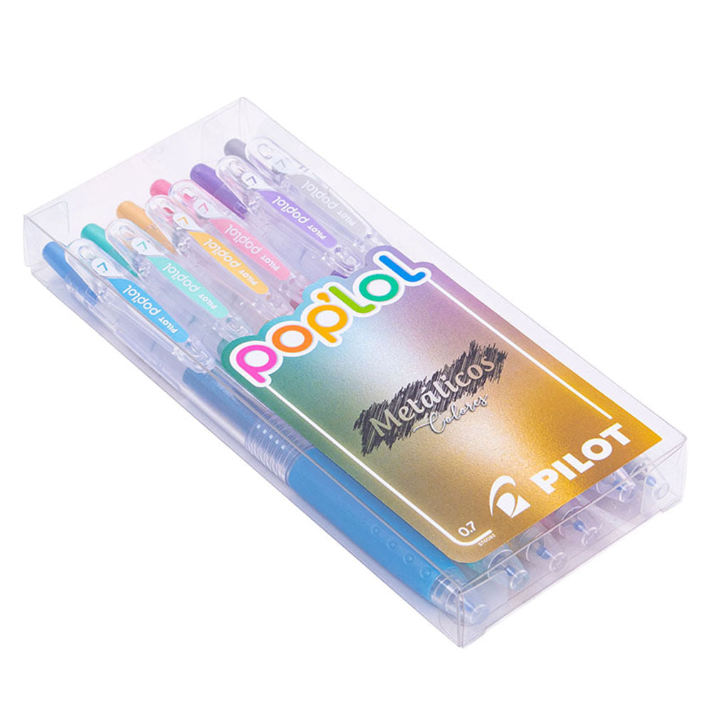 Set 6 Lápices Tinta Gel 0,7 Metálicos Pilot Pop Lol – Dibu Chile
