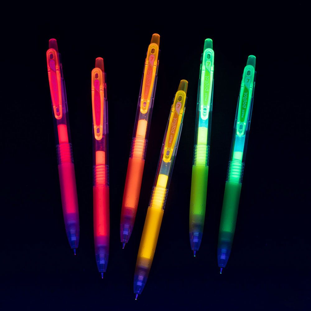 Set 6 Lápices Tinta Gel 0,7 Neón Pilot Pop Lol – Dibu Chile