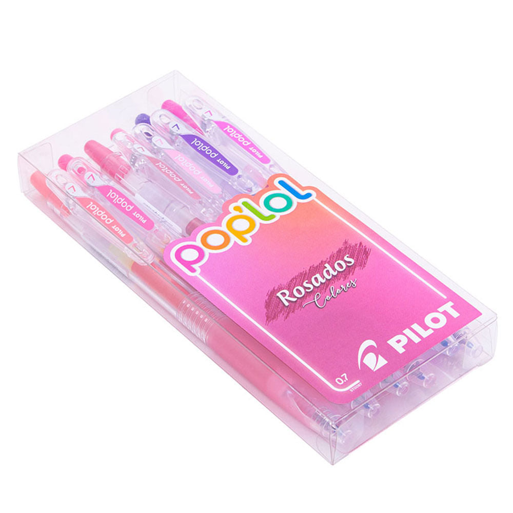 Set 6 Lápices Tinta Gel 0,7 Rosados Pilot Pop Lol – Dibu Chile