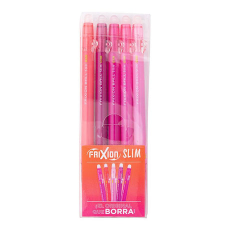 pilot-set-5-lapices-gel-frixion-ball-slim-punta-038-mm-rosados