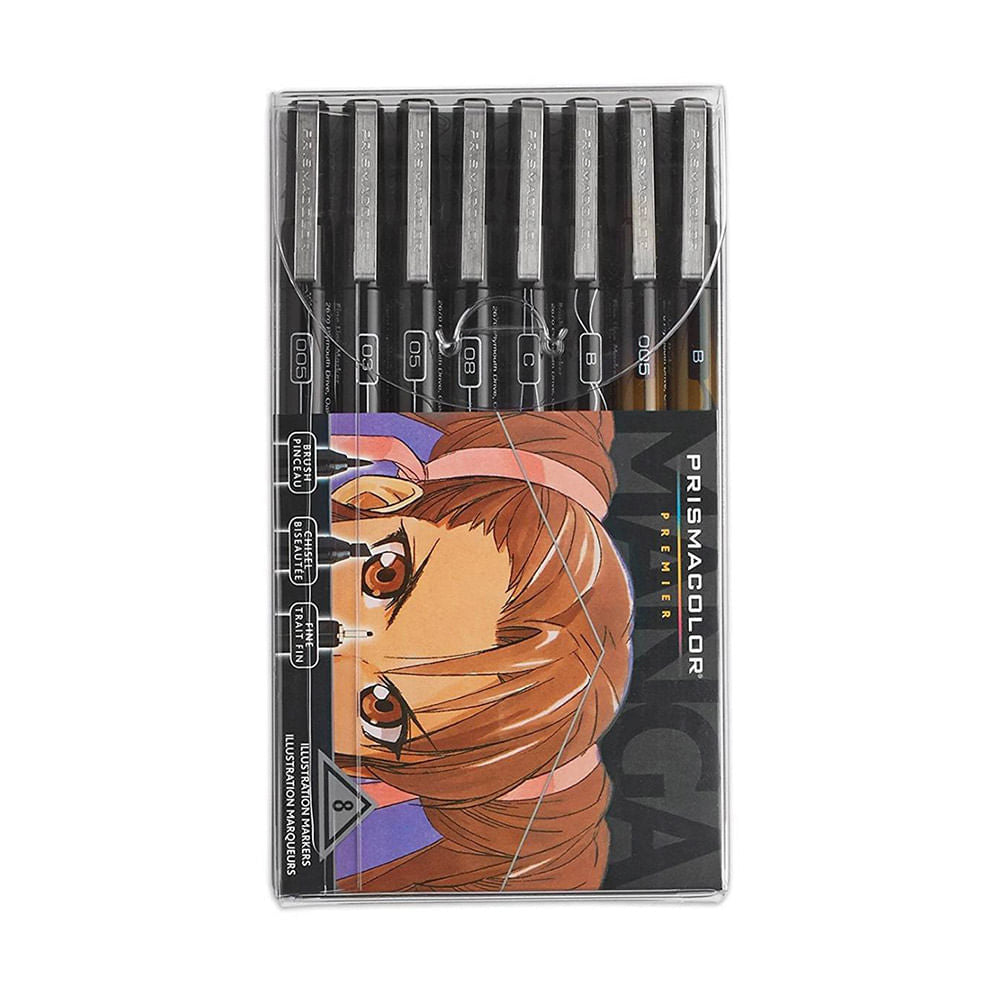 Set de 8 Tiralíneas Prismacolor Premier Manga - DibuChile – Dibu Chile